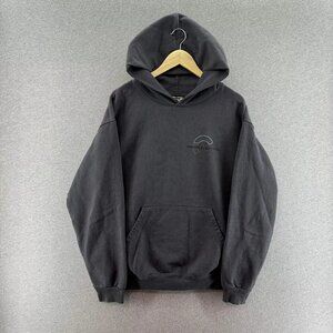 The Crate Mens Hoodie Large Gray Heavyweight USA "And I'm Black Y'all" Graphic